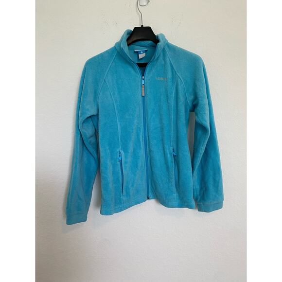 Columbia‎ Full Zip Fleece Jacket Blue 18-20 - Picture 1 of 8